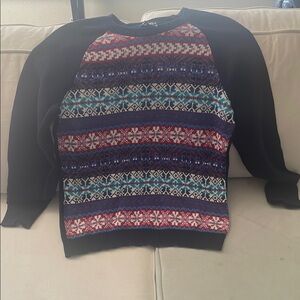 Chaps Multicolor Patterned Sweater